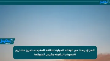 العراق يبحث مع الوكالة الدولية للطاقة المتجددة تعزيز مشاريع الكهرباء النظيفة وفرص تطبيقها